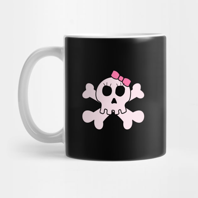 Cute Pink Skull And Bones by Flippin' Sweet Gear